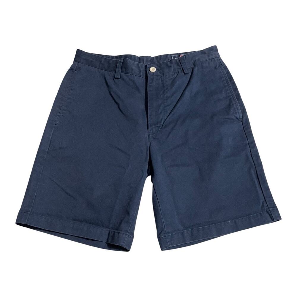 Vineyard Vines Mens Shorts Size 30 Club Short Navy Blue Cotton Mid Rise Zip Fly
